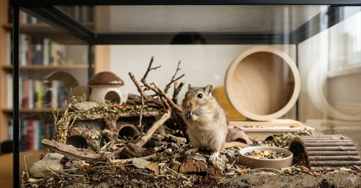 gaiola para gerbil